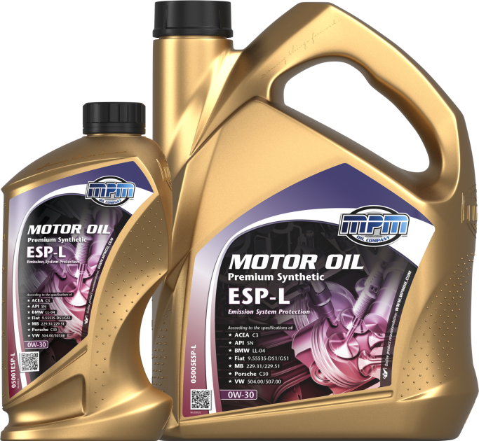 05000ESPL • Motor Oil 0W30 Premium Synthetic ESPL Producten MPM Oil