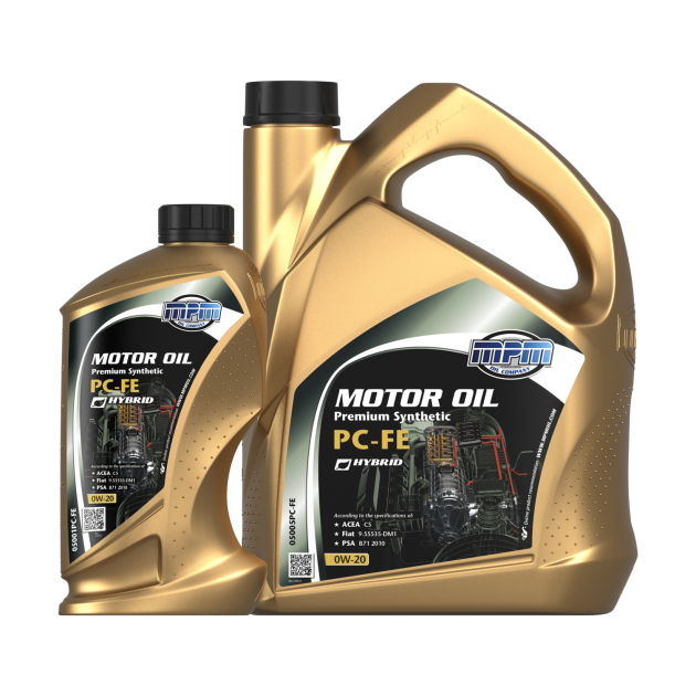 05000PCFE • Motor Oil 0W20 Premium Synthetic PCFE Producten MPM Oil